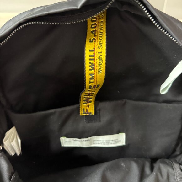 0FF-WHITE Nylon Easy Backpack Cross Arrow Logo c/o Virgil Abloh - Picture 10 of 13